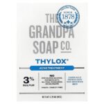 кусковое мыло для лица и тела, Thylox®, средство от акне, 92 г (3,25 унции) — The Grandpa Soap Co.