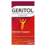 Geritol, мультивитаминная/мультиминеральная добавка, 40 таблеток