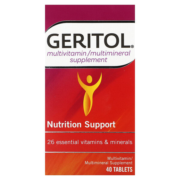 gei01140_v_12.jpg Geritol, мультивитаминная/мультиминеральная добавка, 40 таблеток