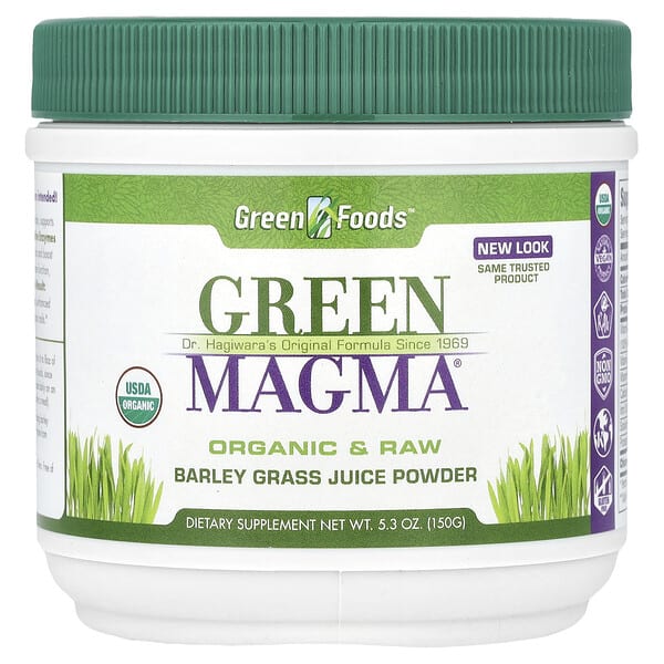 gfc20431_v_48.jpg Green Magma®, порошок сока из травы ячменя, 150 г (5,3 унции) — Green Foods
