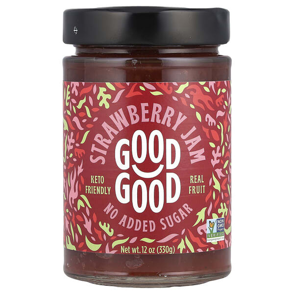 ggd00815_v_24.jpg Strawberry Jam, 12 oz (330 g) — GOOD GOOD