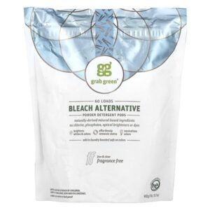 Отбеливатель Bleach Alternative, без отдушки, 60 порций, 2 фунта 4 унции (1080 г) — Grab Green