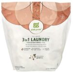 капсулы для стирки 3 в 1, гардения, 132 загрузки, 2,1 кг (74,4 унции) — Grab Green