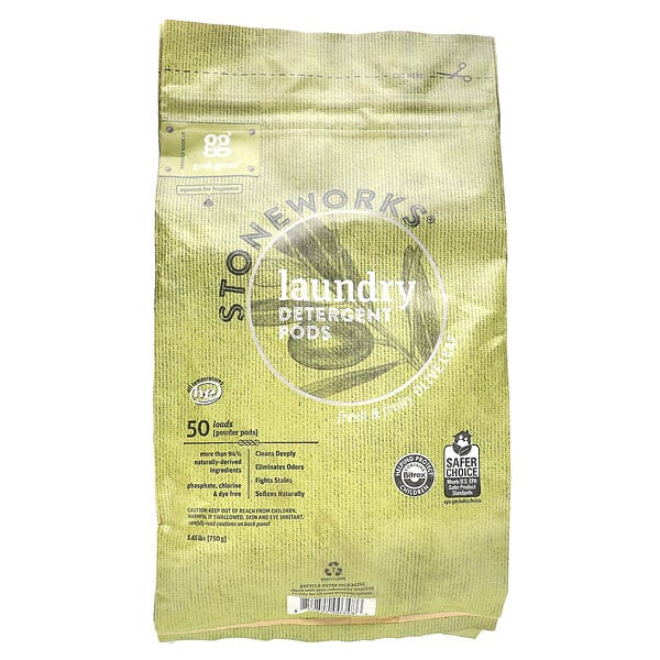ggr00348_v_8.jpg Stoneworks, капсулы для стирки, с листьями оливкового дерева, 50 загрузок, 750 г (1,65 фунта) — Grab Green