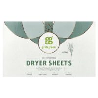 салфетки для сушки волос, ветивер, 80 биоразлагаемых салфеток — Grab Green