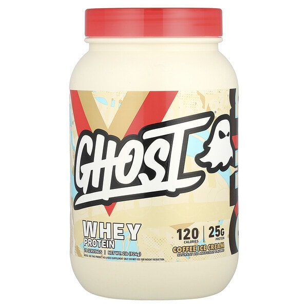 ghs00800_v_8.jpg Сывороточный протеин, кофейное мороженое, 924 г (2 фунта) — Ghost