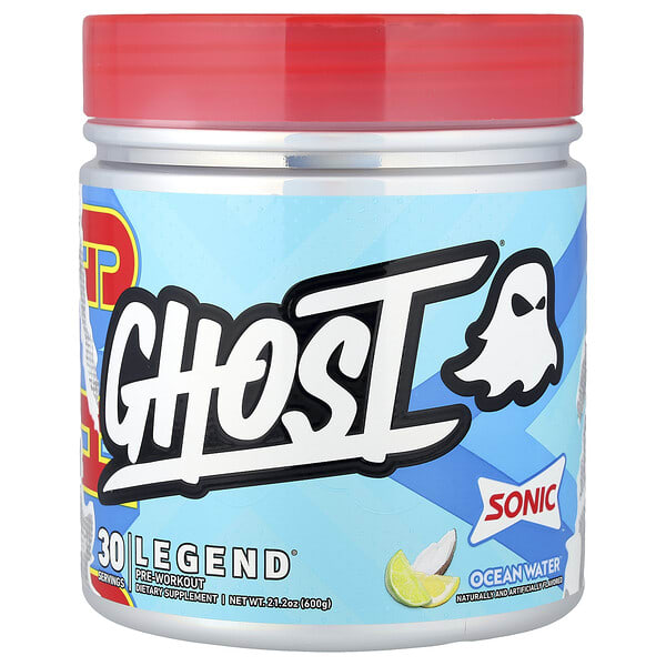 ghs52778_v_17.jpg Legend®, предтренировочный комплекс, Sonic, океаническая вода, 600 г (21,2 унции) — Ghost