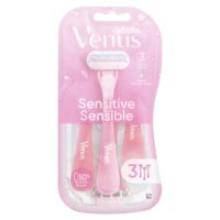 Venus, для чувствительной кожи, 3 одноразовых бритвенных станка — Gillette