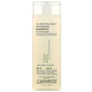 Tea Tree Triple Treat, тонизирующий шампунь, для всех типов волос, 250 мл (8,5 жидк. унции) — Giovanni
