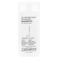 Tea Tree Triple Treat, укрепляющий шампунь, для всех типов волос, 60 мл (2 жидк. унции) — Giovanni