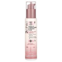 2chic, Frizz Be Gone, несмываемый эликсир для разглаживания непослушных волос, для ухода и укладки, масло ши и масло сладкого миндаля, 118 мл (4 жидк. унции) — Giovanni