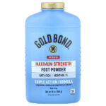 Medicated, порошок для ног, средство тройного действия, 283 г (10 унций) — Gold Bond