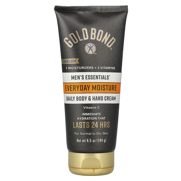 gld05530_v_25.jpg Men's Essentials®, дневной крем для тела и рук, для нормальной и сухой кожи, 184 г (6,5 унции) — Gold Bond