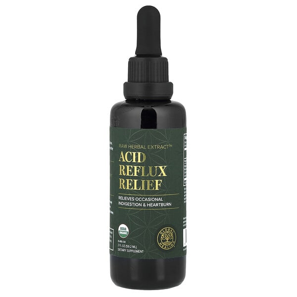 glh03324_v_8.jpg Raw Herbal Extract™, средство для снятия кислотного рефлюкса, 59,2 мл (2 жидк. Унции) — Global Healing