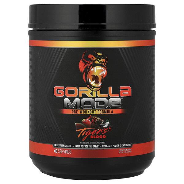 gll00036_v_8.jpg Mode®, предтренировочная добавка, Tigers Blood, 800 г (1,76 фунта) — Gorilla Mind