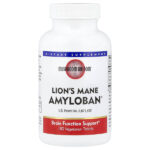 ежовик гребенчатый Amyloban®, 180 вегетарианских таблеток — Mushroom Wisdom
