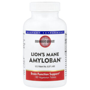 ежовик гребенчатый Amyloban®, 180 вегетарианских таблеток — Mushroom Wisdom