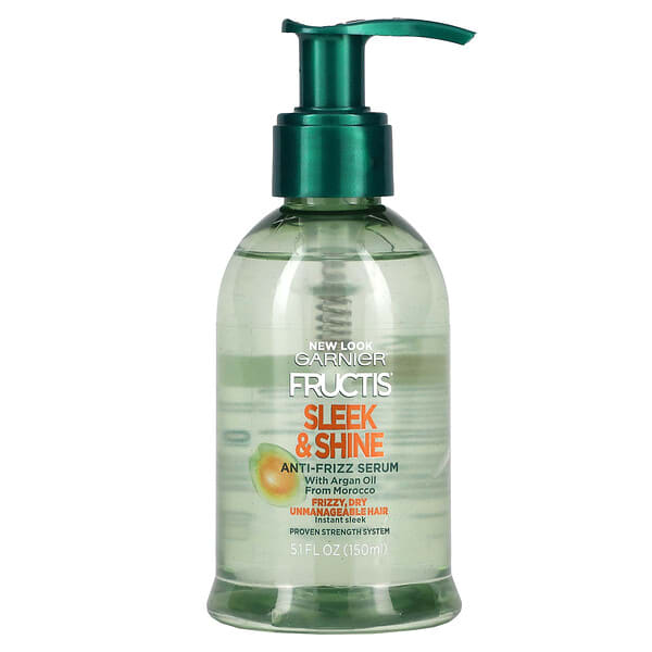 gnr26767_v_4.jpg Fructis, Sleek & Shine, сыворотка против пушения волос, 150 мл — Garnier