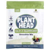 Plant Head®, смесь для поддержки уровня ГПП-1, смесь смузи, без добавок, 35,45 г (1,25 унции) — Genceutic Naturals