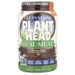 Clean Vegan Plant Head®, настоящая еда, шоколад, 2,3 фунта (1050 г) — Genceutic Naturals