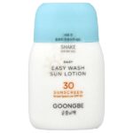 легкое солнцезащитное средство, для детей, легкое умывание, SPF 30, 60 г (2,11 унции) — Goongbe