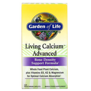 Living Calcium, улучшенная формула, 120 вегетарианских капсул — Garden of Life
