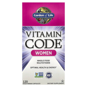Vitamin Code®, мультивитамины из цельных пищевых продуктов для женщин, 120 вегетарианских капсул — Garden of Life
