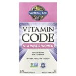 Vitamin Code®, мультивитамины из цельных продуктов для женщин от 50 лет, 120 вегетарианских капсул — Garden of Life