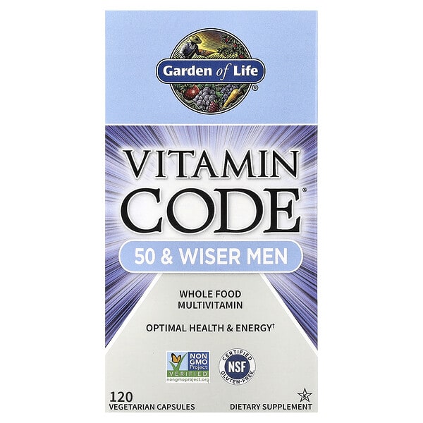 gol11369_v_88.jpg Vitamin Code®, мультивитамины из цельных продуктов для мужчин от 50 лет, 120 вегетарианских капсул — Garden of Life