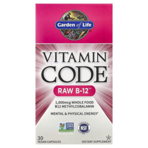Vitamin Code, RAW B12, 30 растительных капсул — Garden of Life