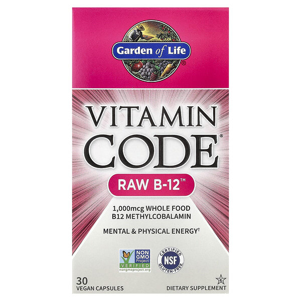 gol11379_v_105.jpg Vitamin Code, RAW B12, 30 растительных капсул — Garden of Life