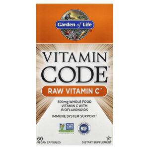 Vitamin Code®, RAW Vitamin C™, 60 веганских капсул — Garden of Life