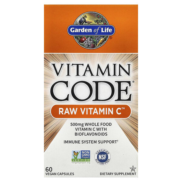 gol11381_v_85.jpg Vitamin Code®, RAW Vitamin C™, 60 веганских капсул — Garden of Life