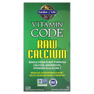 Vitamin Code, кальций RAW, 120 вегетарианских капсул — Garden of Life