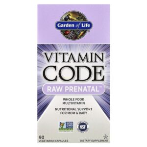 Vitamin Code, RAW Prenatal, 90 вегетарианских капсул — Garden of Life
