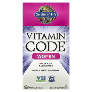 Vitamin Code®, мультивитамины из цельных продуктов для женщин, 240 вегетарианских капсул — Garden of Life