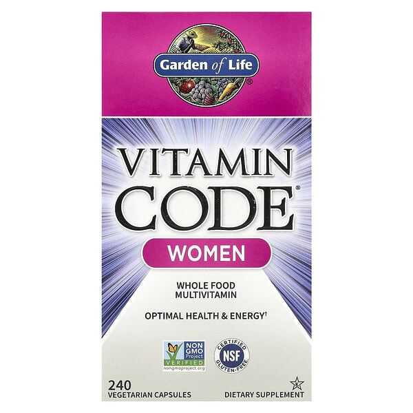 gol11417_v_107.jpg Vitamin Code®, мультивитамины из цельных продуктов для женщин, 240 вегетарианских капсул — Garden of Life