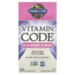 Vitamin Code®, мультивитамины из цельных продуктов для женщин старше 50 лет, 240 вегетарианских капсул — Garden of Life