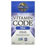 Vitamin Code, мультивитамины из цельных продуктов для мужчин, 240 вегетарианских капсул — Garden of Life