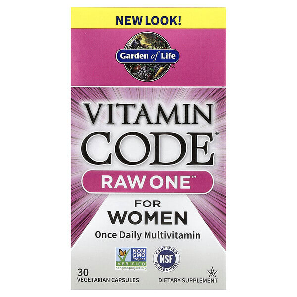 gol11550_v_46.jpg Vitamin Code®, RAW One™, мультивитаминная добавка для женщин, для приёма 1 раз в день, 30 вегетарианских капсул — Garden of Life