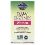 Ферменты RAW Enzymes для женщин, 90 вегетарианских капсул — Garden of Life
