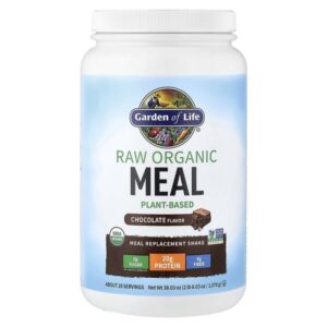 RAW органический коктейль для замены приема пищи, со вкусом шоколада, 1078 г (38,03 унции) — Garden of Life
