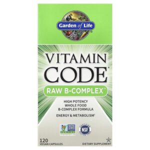 Vitamin Code, Raw B-Complex, 120 веганских капсул — Garden of Life