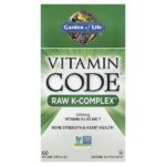 Vitamin Code, Raw K-Complex, комплекс витаминов K, 60 веганских капсул — Garden of Life