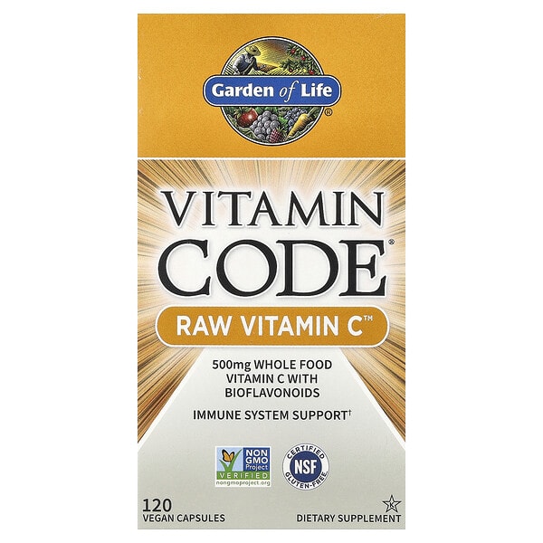 gol11655_v_91.jpg Vitamin Code, витамин C RAW, 250 мг, 120 веганских капсул — Garden of Life