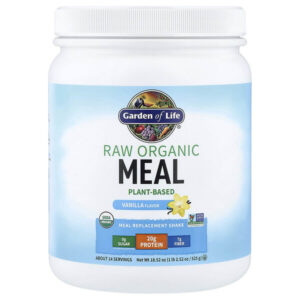 RAW органический коктейль для замены приема пищи, со вкусом ванили, 525 г (18,52 унции) — Garden of Life