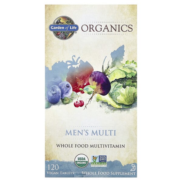 gol11765_v_86.jpg MyKind Organics, мультивитамины для мужчин, 120 веганских таблеток — Garden of Life