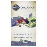 Organics, мультивитамины для мужчин, одна таблетка в день, 30 веганских таблеток — Garden of Life