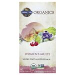 Organics, мультивитамины для женщин, 60 веганских таблеток — Garden of Life