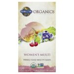 Organics, мультивитамины для женщин, 120 веганских таблеток — Garden of Life